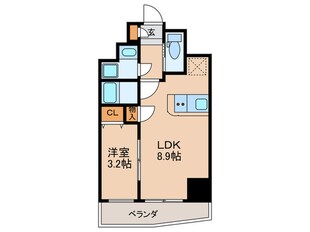 AｒtizA西長堀の物件間取画像